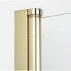 NEW TRENDY Drzwi wnękowe NEW SOLEO LIGHT GOLD PLUS 1D U 140x195 czyste 6mm Active Shield 2.0  wsp. prostopadły D-0986A-WP